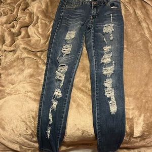 girls distressed jeans
